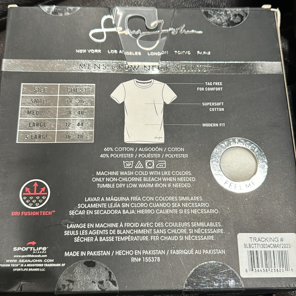 Sean John 3Pack Men's Essential Undershirts – Breathable,Tagless, Mens - Picture 5 of 5